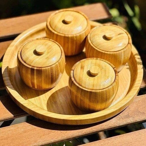 قندان خمره ای تمام بامبو وارداتی