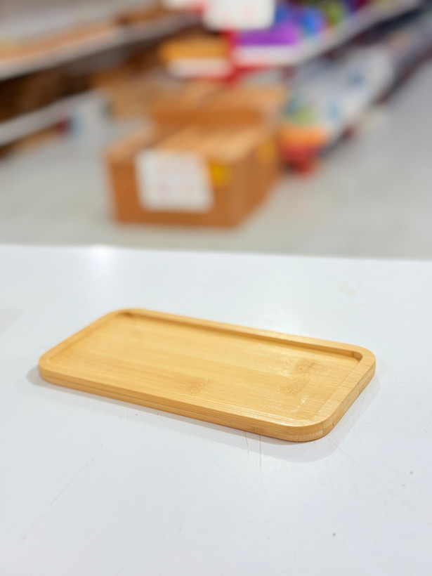 زیرروغنی و اردوخوری مستطیل تمام بامبو